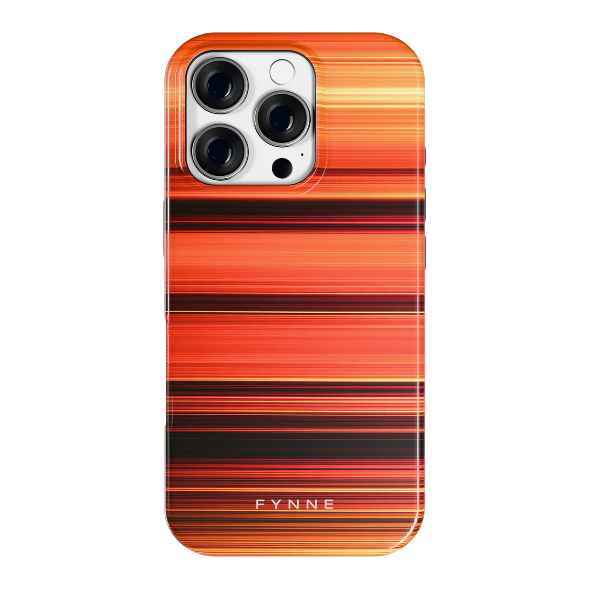 Zonsondergangstrepen hoesje voor iPhone 16 Pro, achterkant