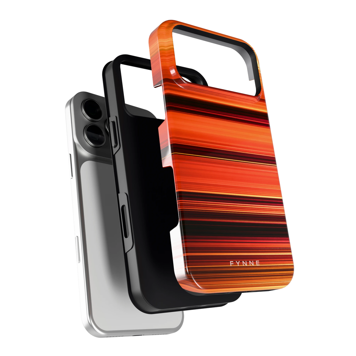Zonsondergangstrepen hoesje voor iPhone 18 Pro Max, los van de telefoon