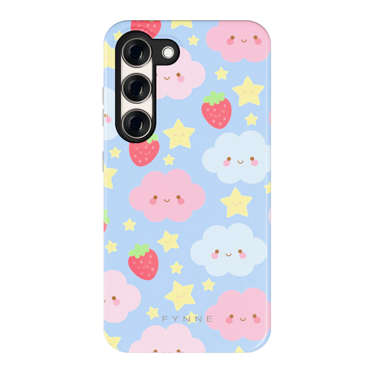 Zoete Aardbeienlucht hoesje voor Galaxy S23, achterkant
