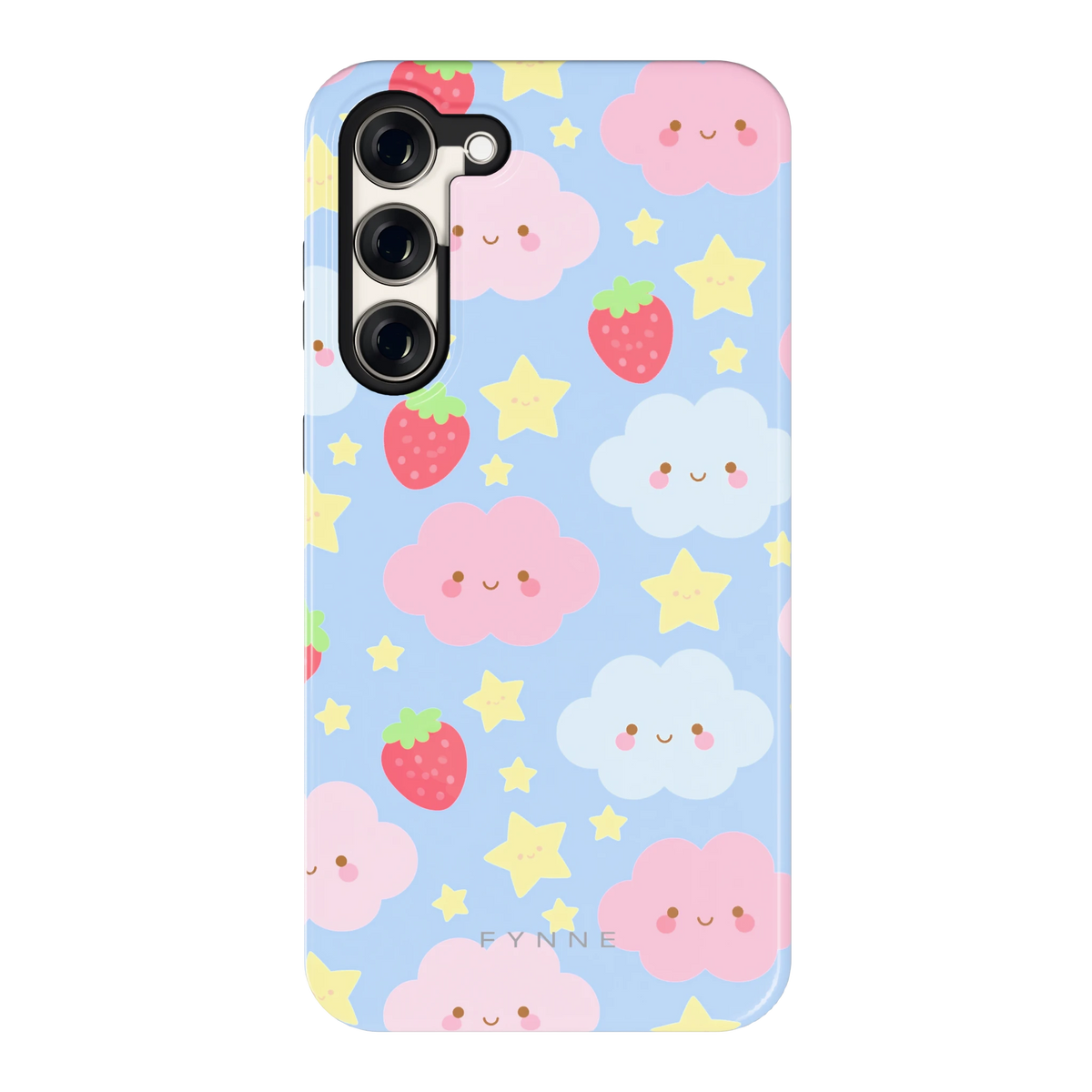 Zoete Aardbeienlucht hoesje voor Galaxy S23+, achterkant