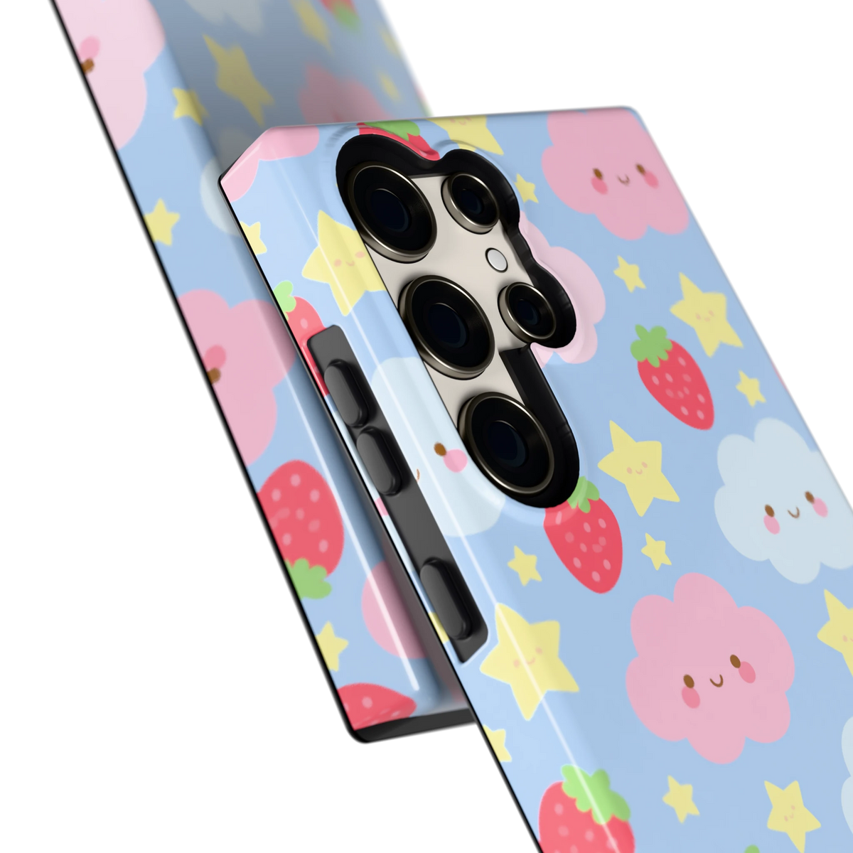 Zoete Aardbeienlucht hoesje voor Galaxy S23 Ultra, close-up