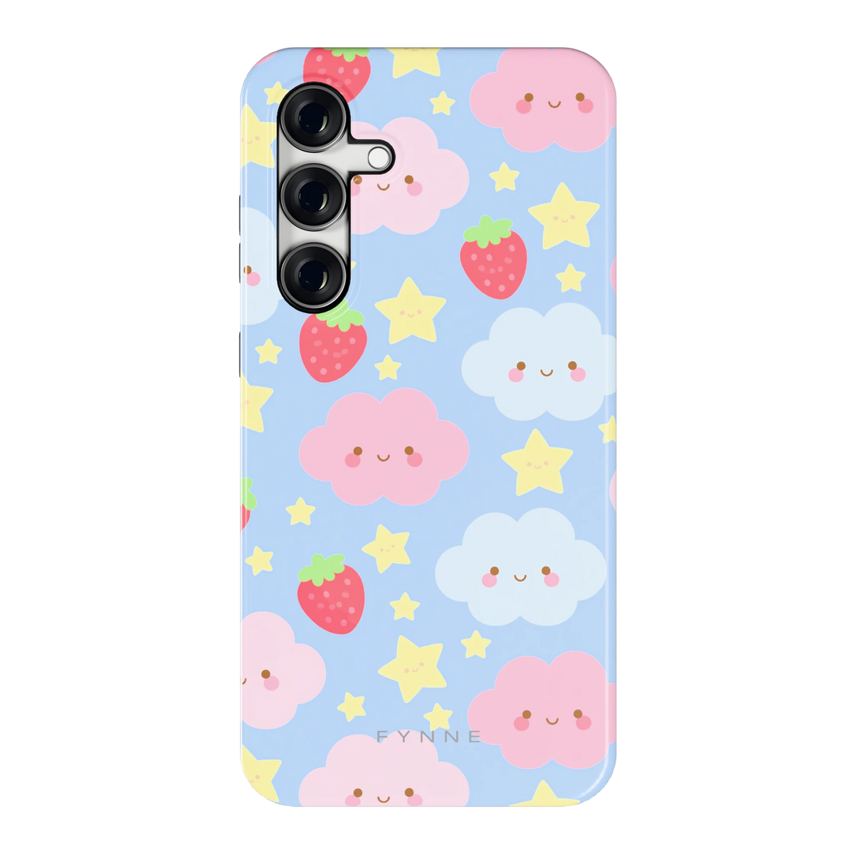Zoete Aardbeienlucht hoesje voor Galaxy S24 FE, achterkant