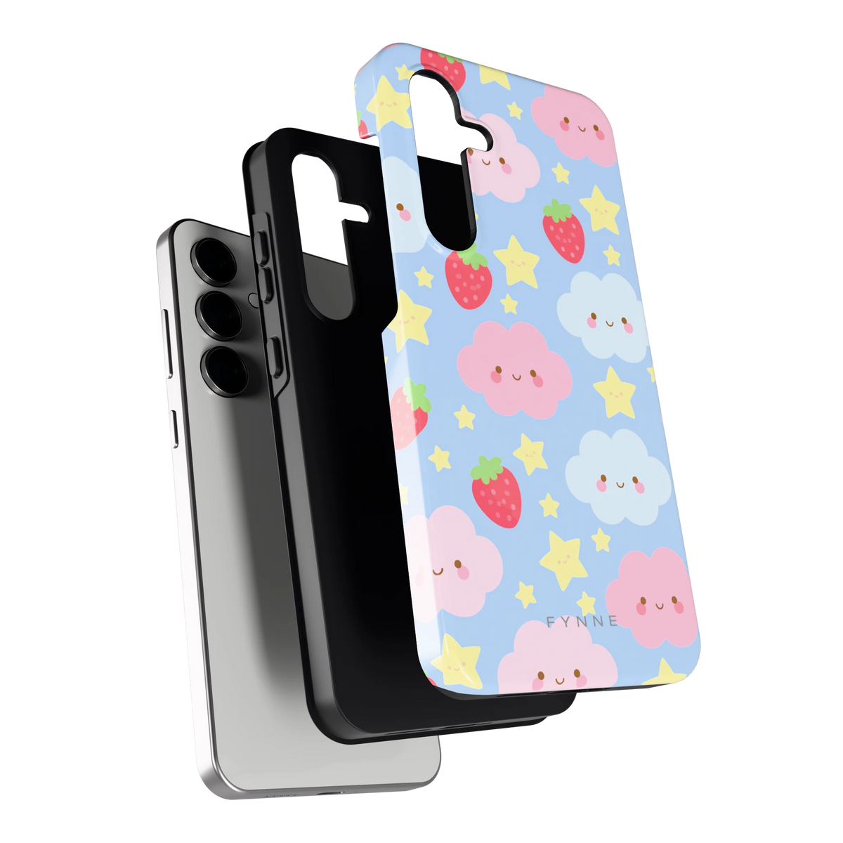 Zoete Aardbeienlucht hoesje voor Galaxy S24 FE, los van de telefoon