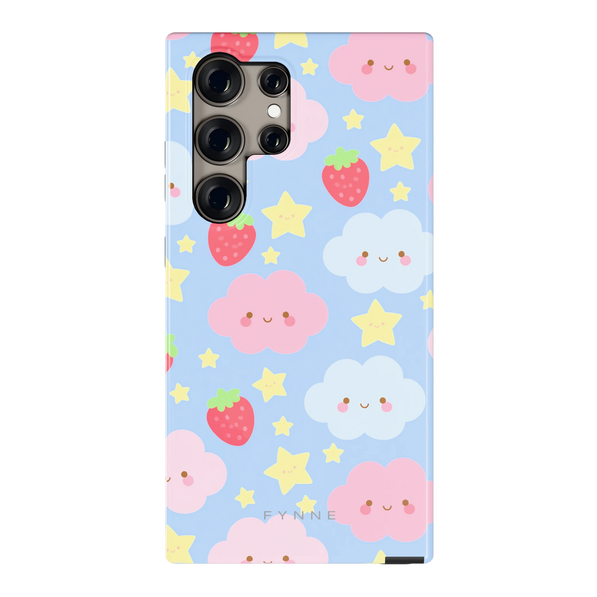 Zoete Aardbeienlucht hoesje voor Galaxy S24 Ultra, achterkant