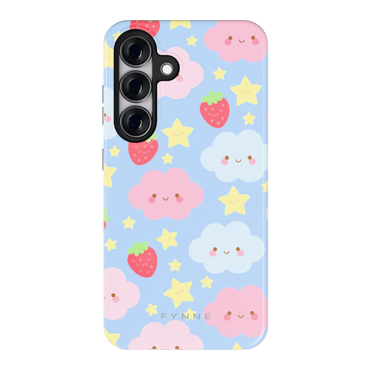 Zoete Aardbeienlucht hoesje voor Galaxy S25, achterkant