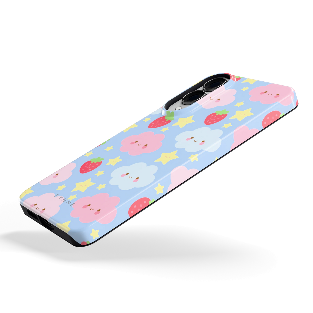 Zoete Aardbeienlucht hoesje voor Galaxy S25 Edge, schuin