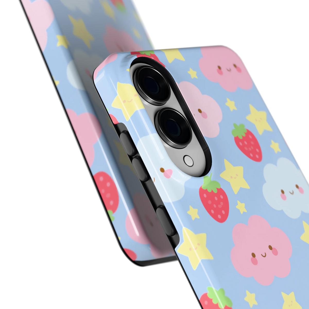 Zoete Aardbeienlucht hoesje voor Galaxy S25 Edge, close-up