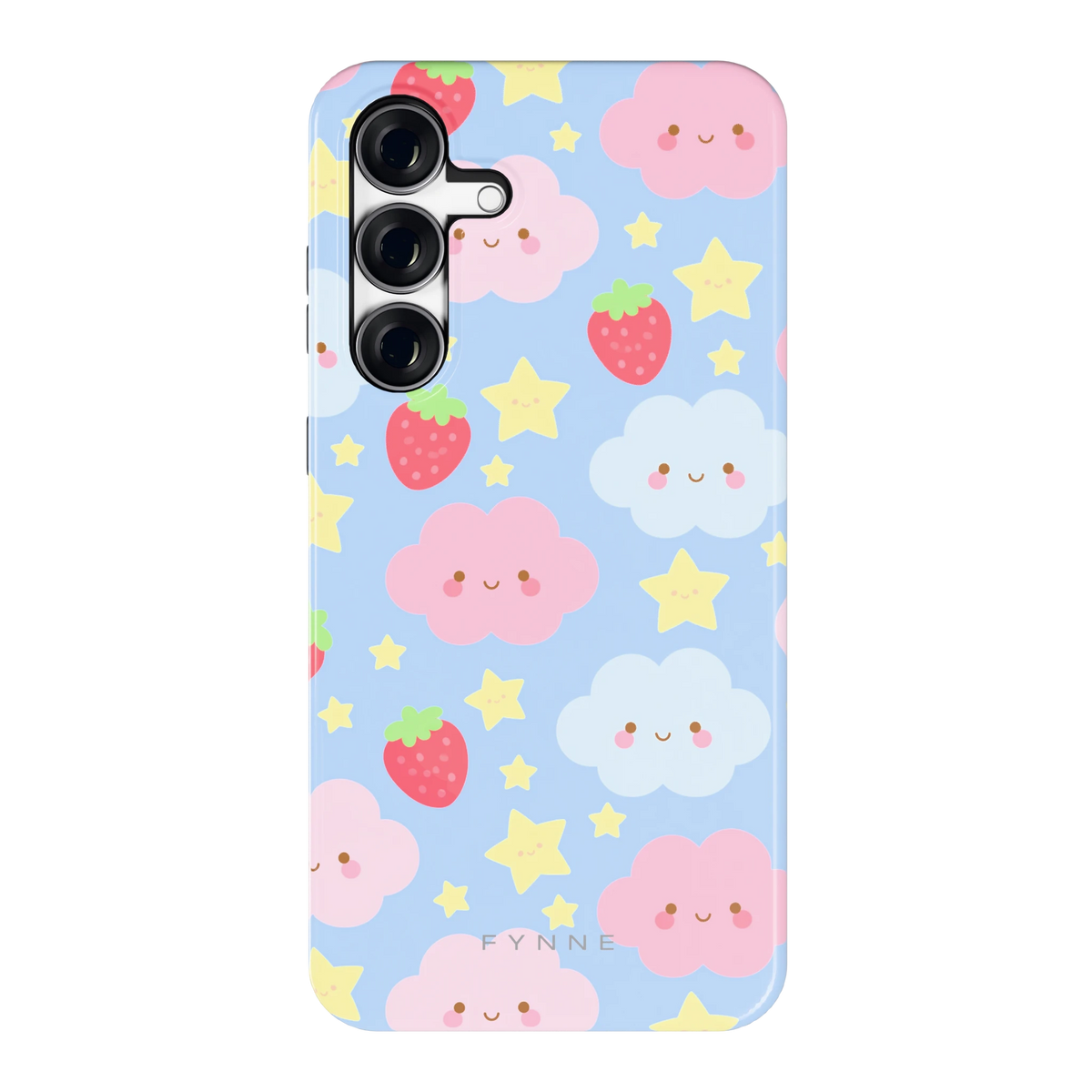 Zoete Aardbeienlucht hoesje voor Galaxy S25 FE, achterkant
