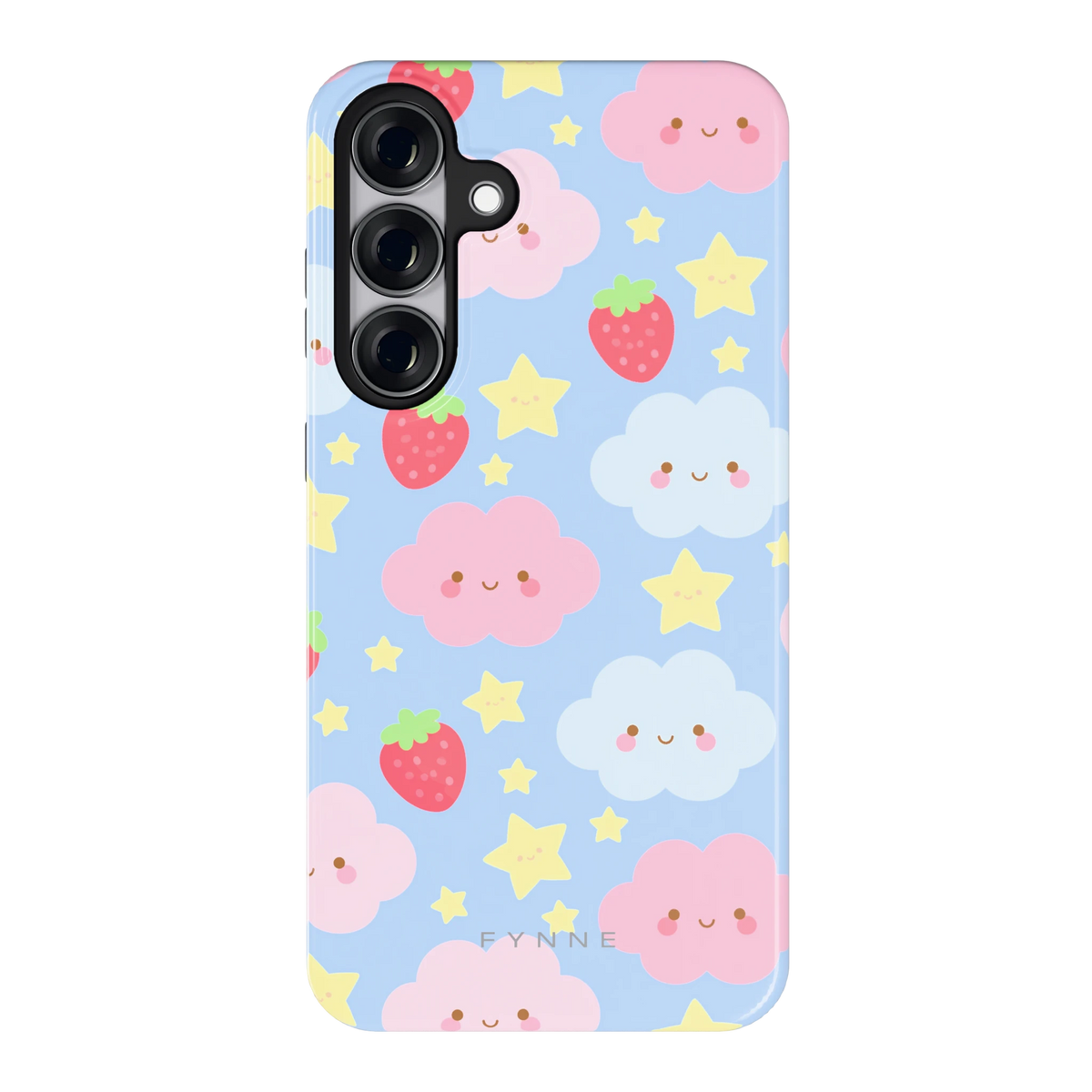 Zoete Aardbeienlucht hoesje voor Galaxy S25+, achterkant
