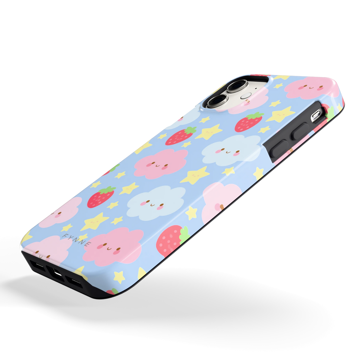 Zoete Aardbeienlucht hoesje voor iPhone 11, schuin