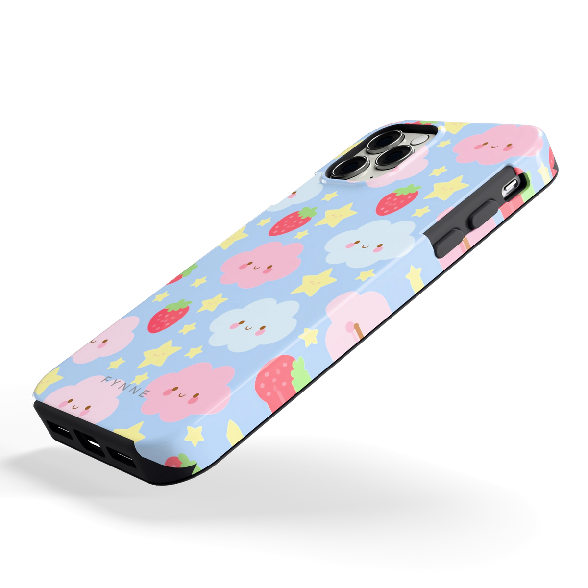 Zoete Aardbeienlucht hoesje voor iPhone 11 Pro, schuin