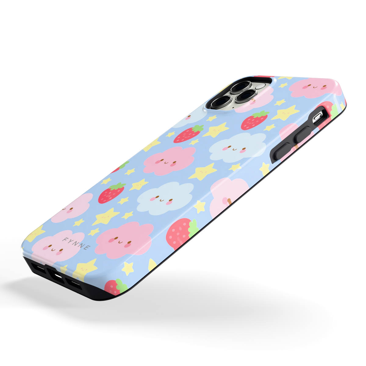 Zoete Aardbeienlucht hoesje voor iPhone 11 Pro Max, schuin