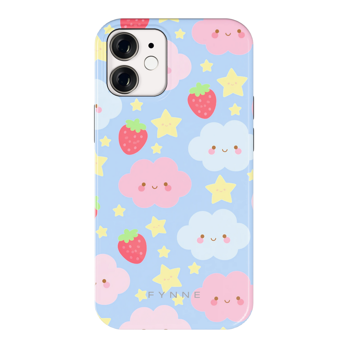 Zoete Aardbeienlucht hoesje voor iPhone 12 mini, achterkant