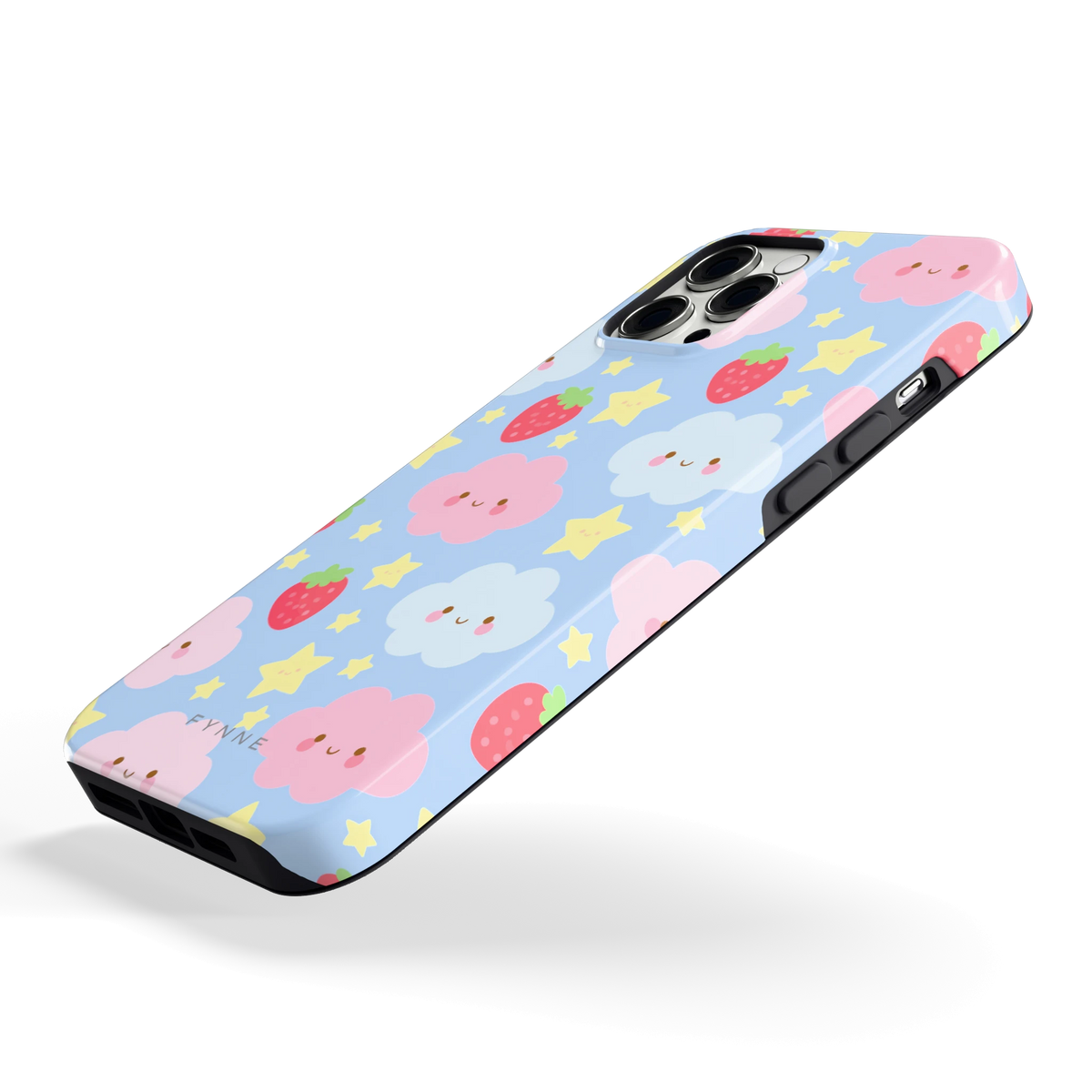 Zoete Aardbeienlucht hoesje voor iPhone 12 Pro Max, schuin