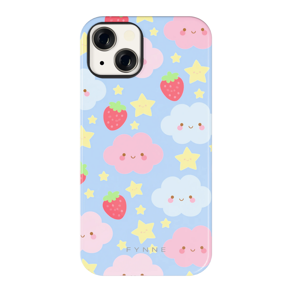 Zoete Aardbeienlucht hoesje voor iPhone 13, achterkant