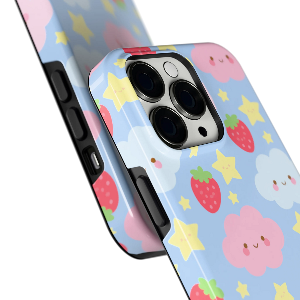 Zoete Aardbeienlucht hoesje voor iPhone 13 Pro, close-up