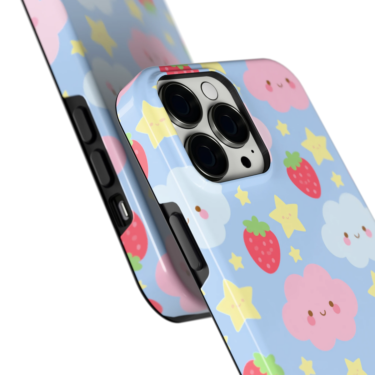 Zoete Aardbeienlucht hoesje voor iPhone 13 Pro Max, close-up