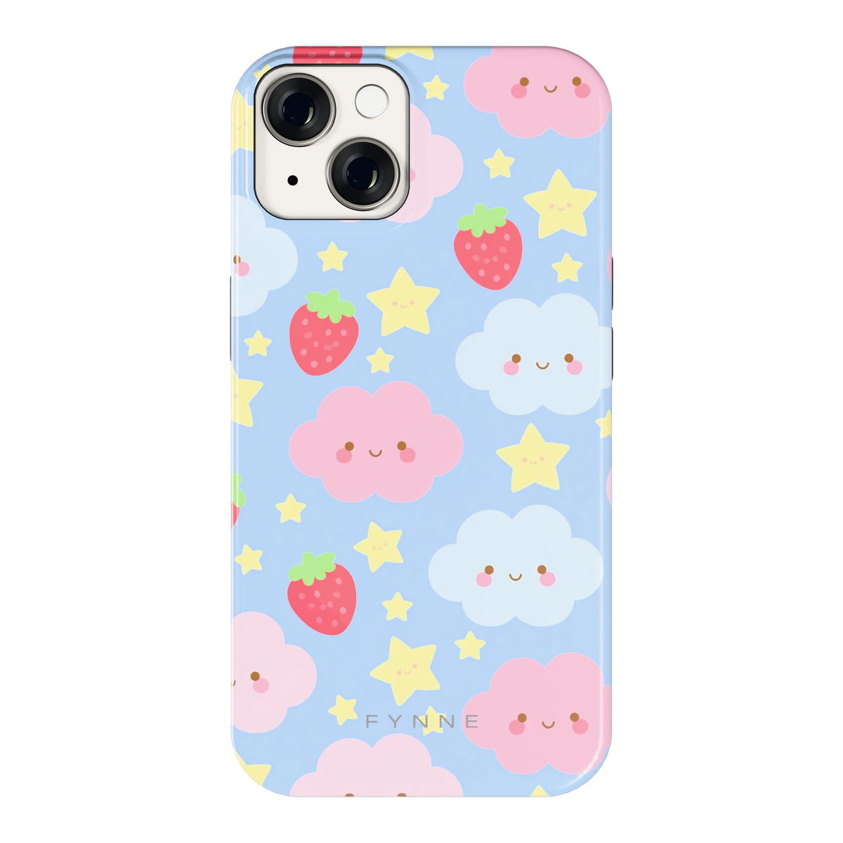 Zoete Aardbeienlucht hoesje voor iPhone 14, achterkant