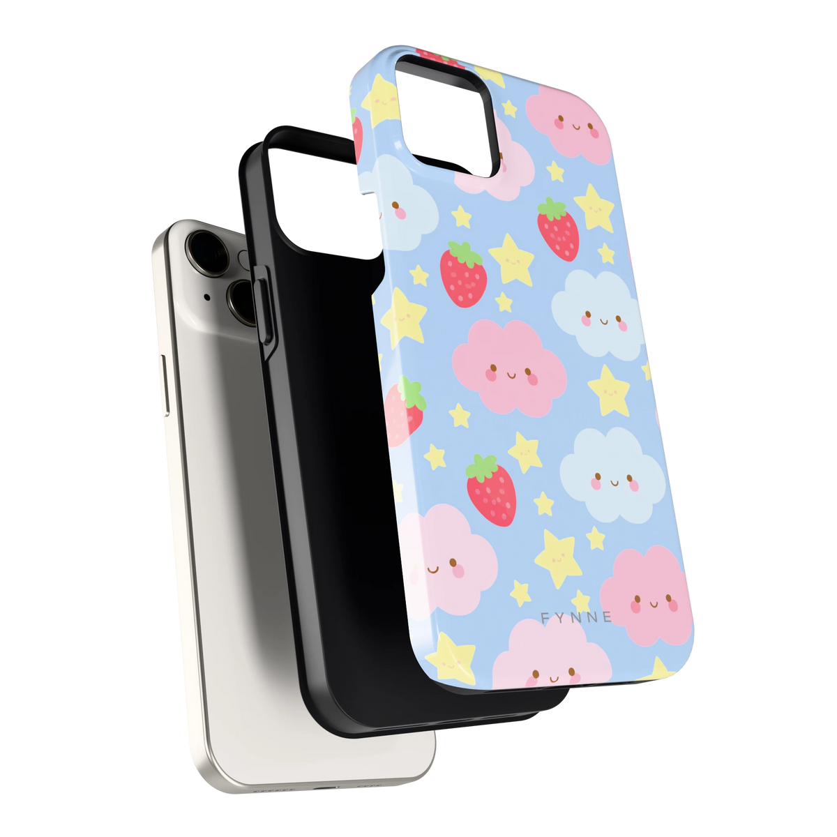 Zoete Aardbeienlucht hoesje voor iPhone 14 Plus, los van de telefoon