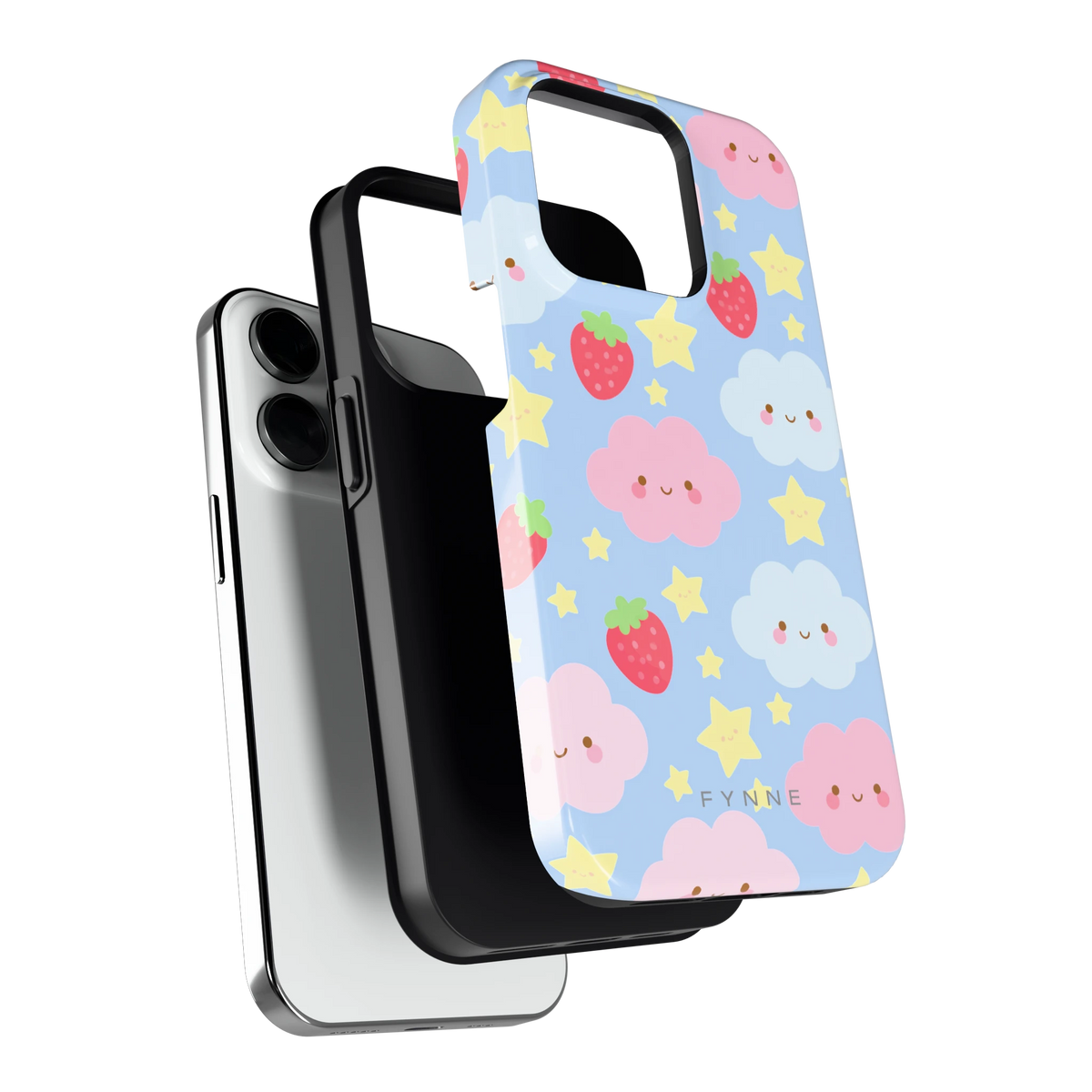 Zoete Aardbeienlucht hoesje voor iPhone 14 Pro, los van de telefoon