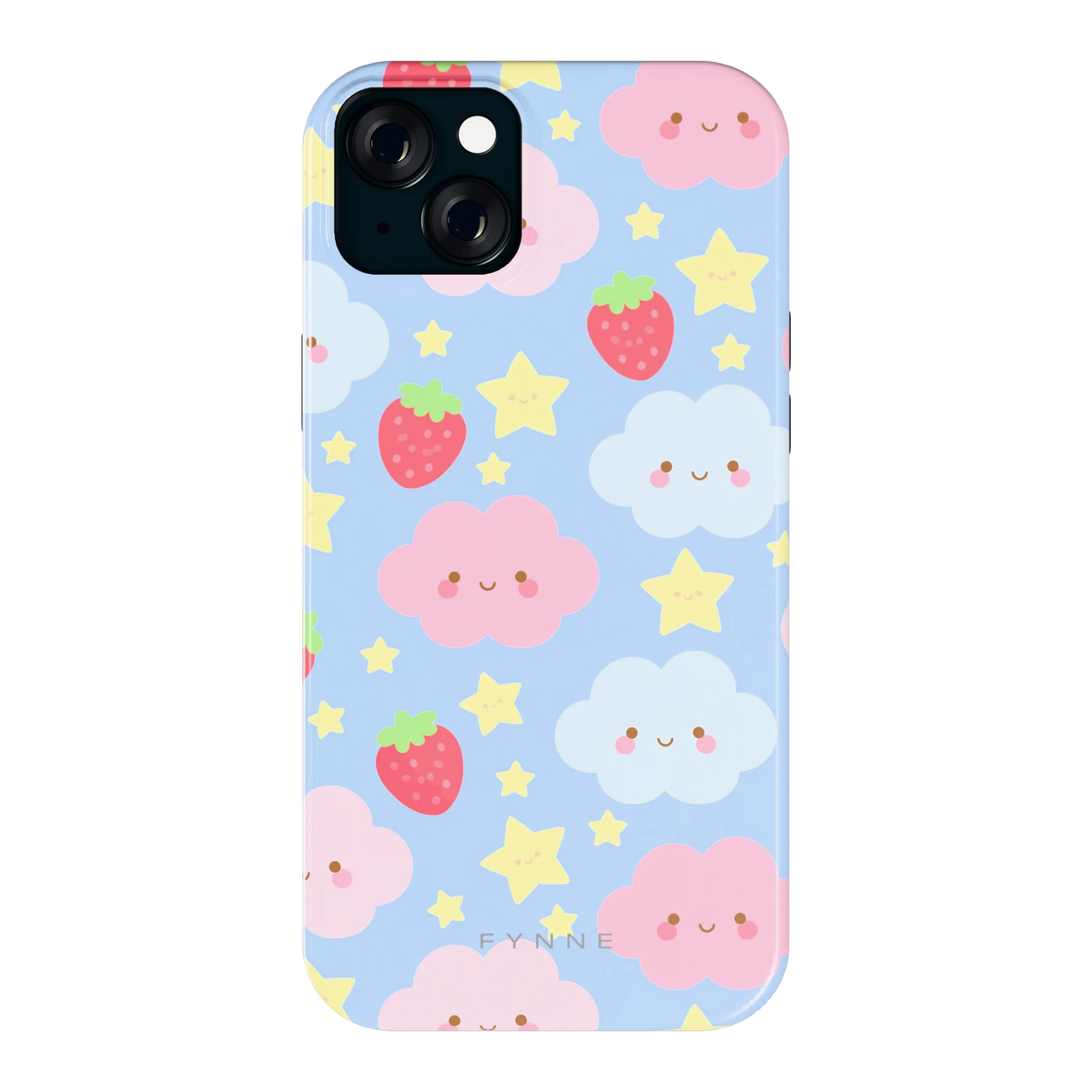 Zoete Aardbeienlucht hoesje voor iPhone 15 Plus, achterkant