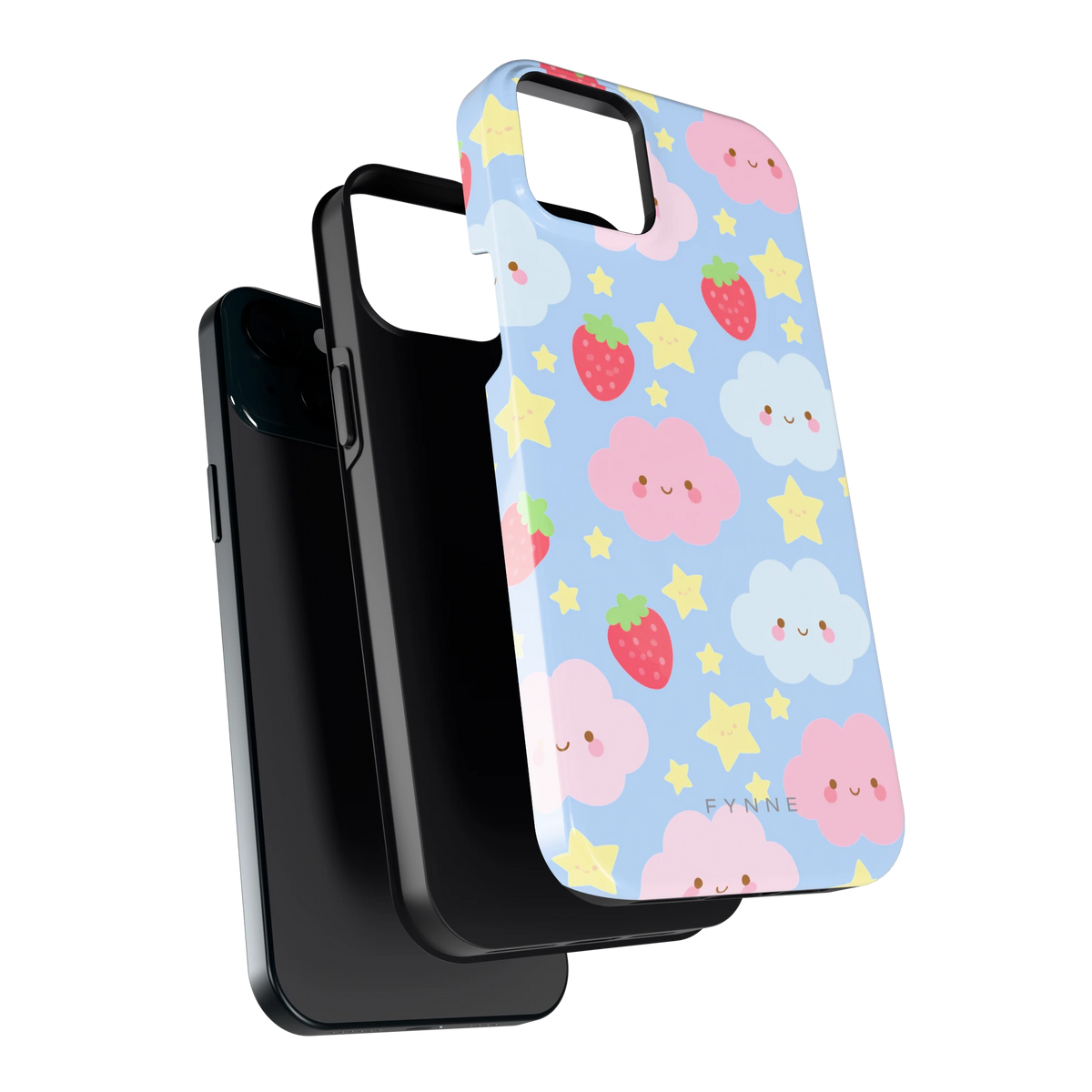 Zoete Aardbeienlucht hoesje voor iPhone 15 Plus, los van de telefoon