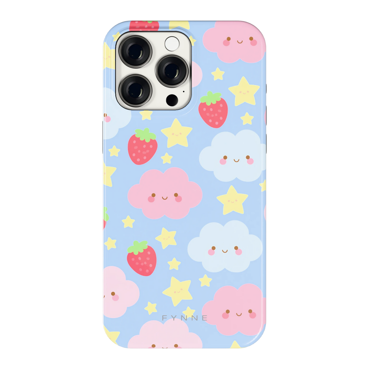 Zoete Aardbeienlucht hoesje voor iPhone 15 Pro Max, achterkant