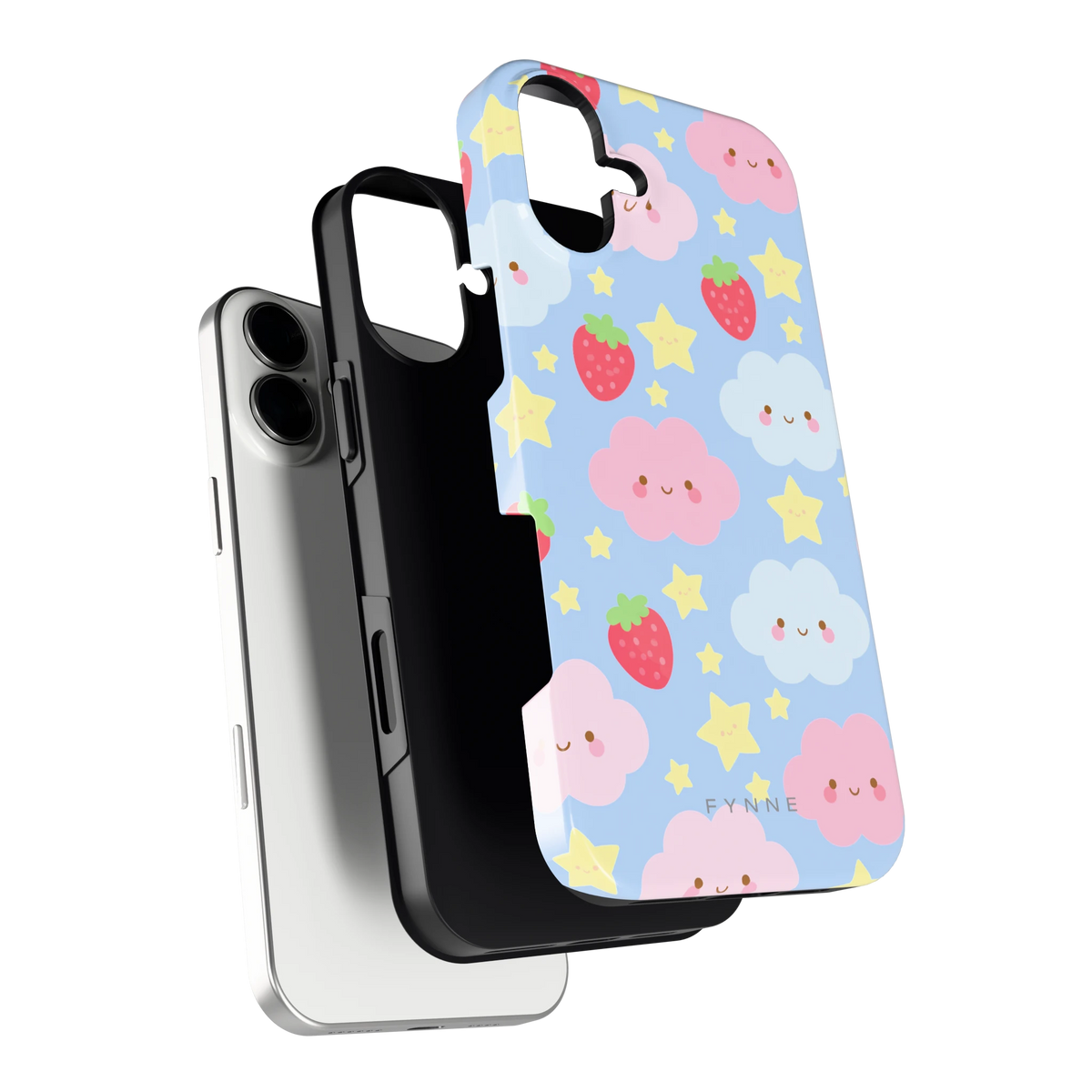 Zoete Aardbeienlucht hoesje voor iPhone 16 Plus, los van de telefoon