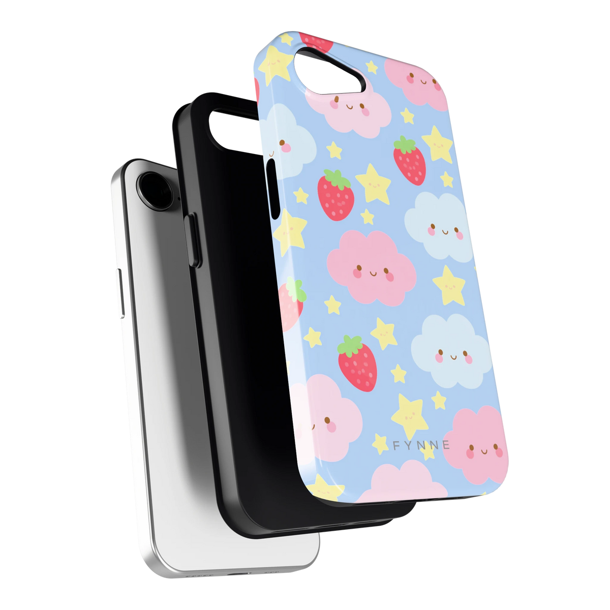 Zoete Aardbeienlucht hoesje voor iPhone 16e, los van de telefoon