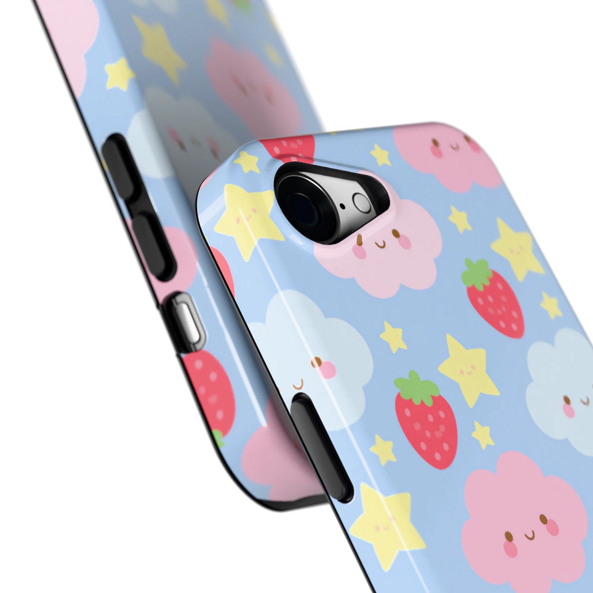 Zoete Aardbeienlucht hoesje voor iPhone 16e, close-up
