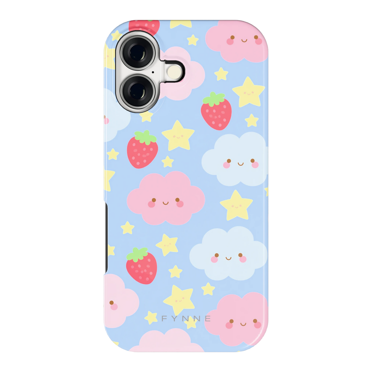 Zoete Aardbeienlucht hoesje voor iPhone 17, achterkant
