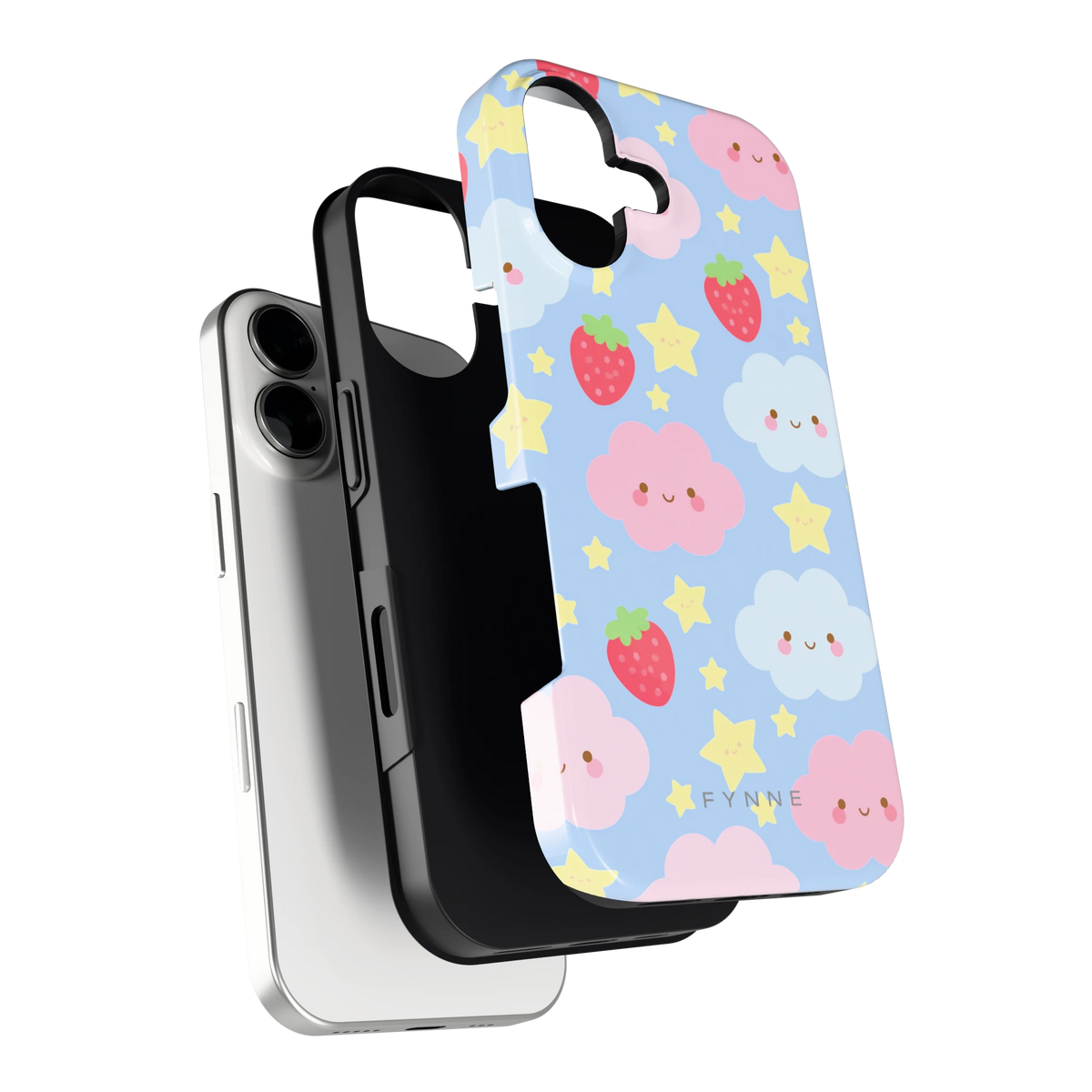 Zoete Aardbeienlucht hoesje voor iPhone 17, los van de telefoon