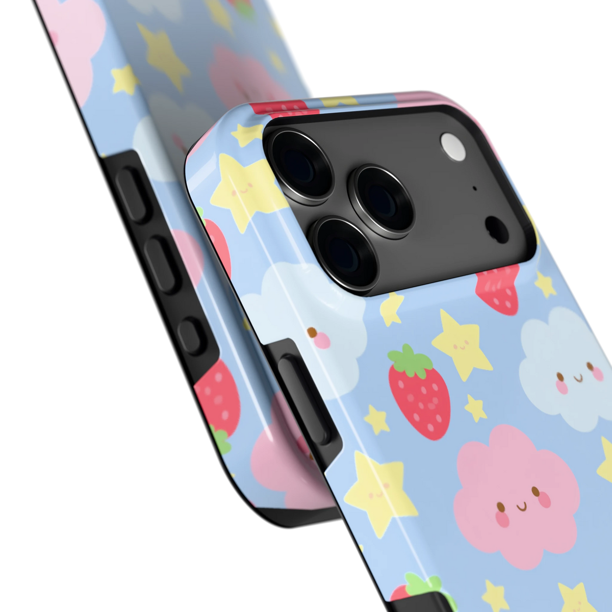 Zoete Aardbeienlucht hoesje voor iPhone 17 Pro Max, close-up