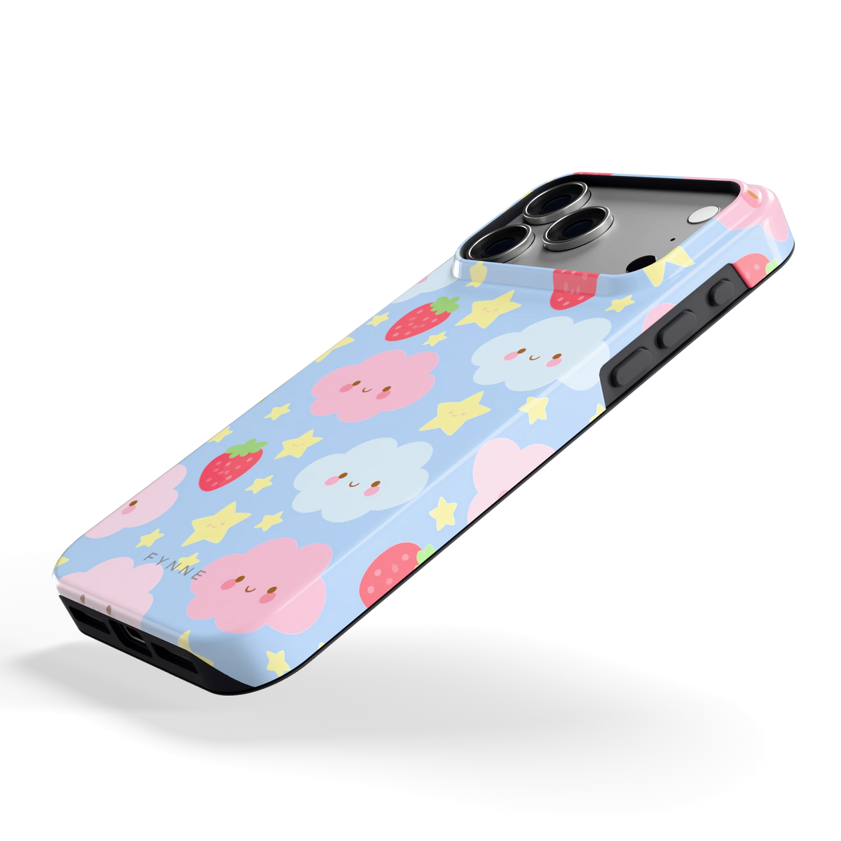 Zoete Aardbeienlucht hoesje voor iPhone 18 Pro Max, schuin