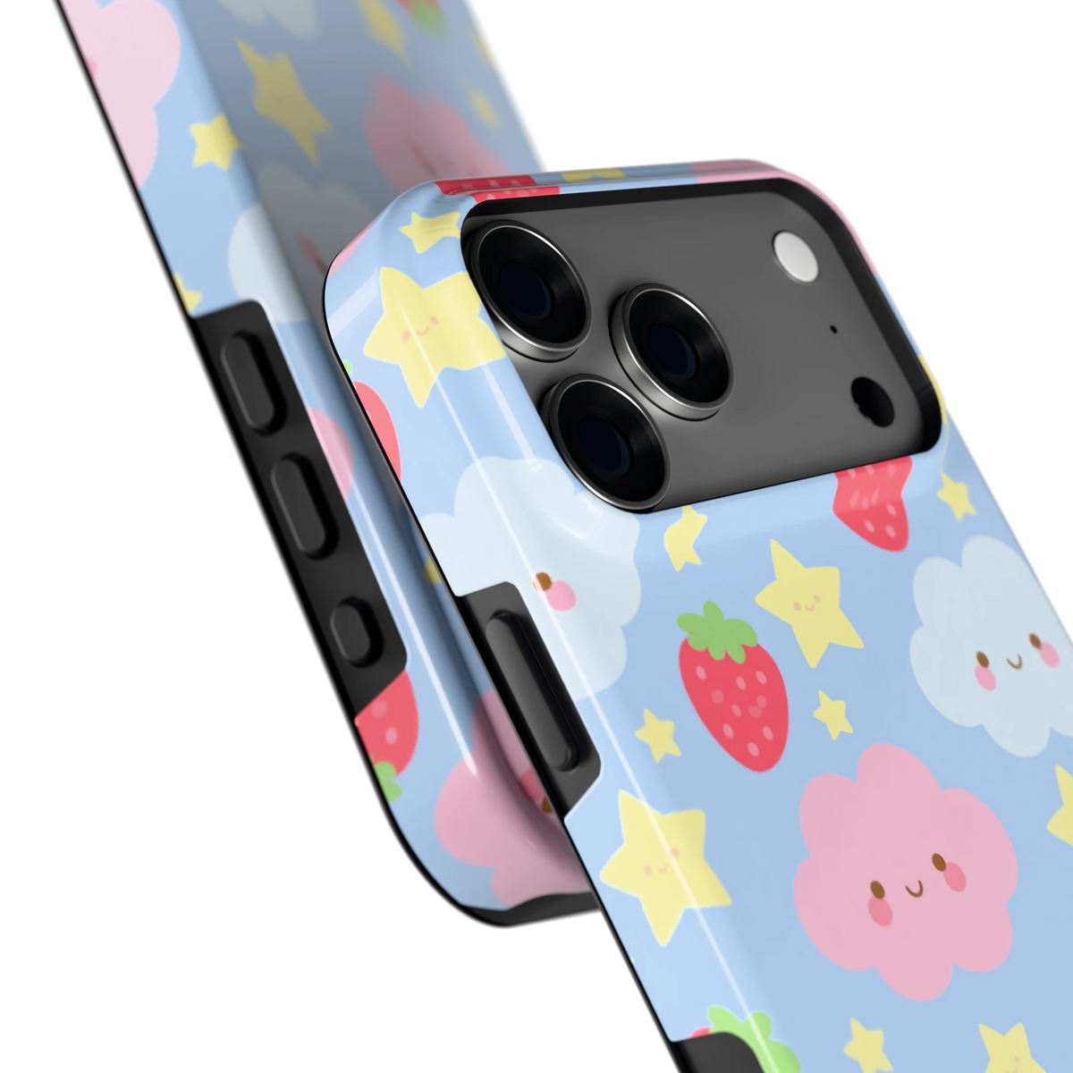 Zoete Aardbeienlucht hoesje voor iPhone 18 Pro Max, close-up