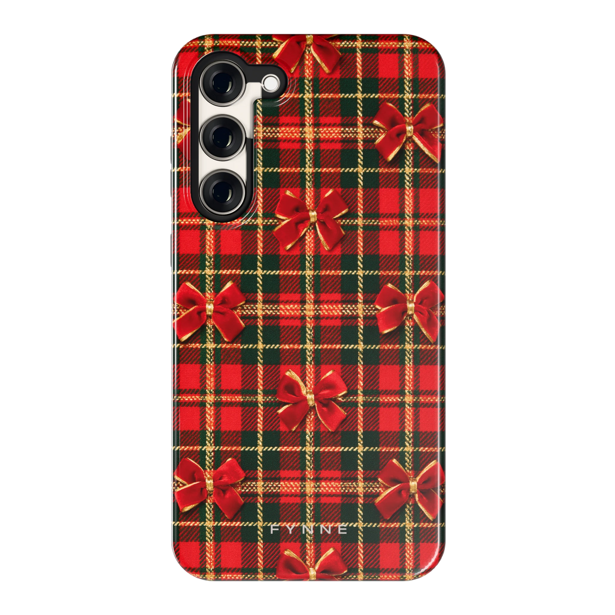 Tartan strikjes hoesje voor Galaxy S23+, achterkant