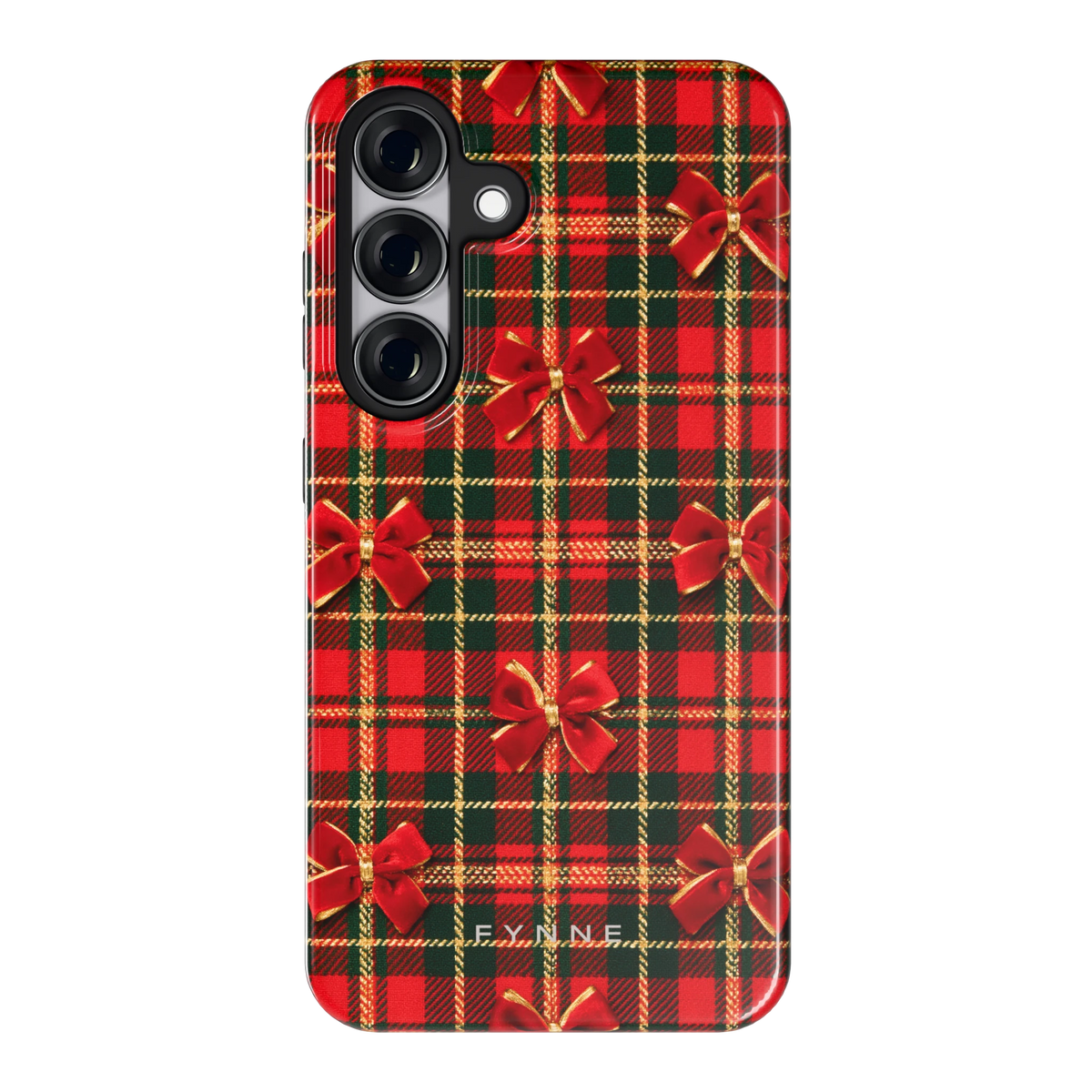 Tartan strikjes hoesje voor Galaxy S25, achterkant