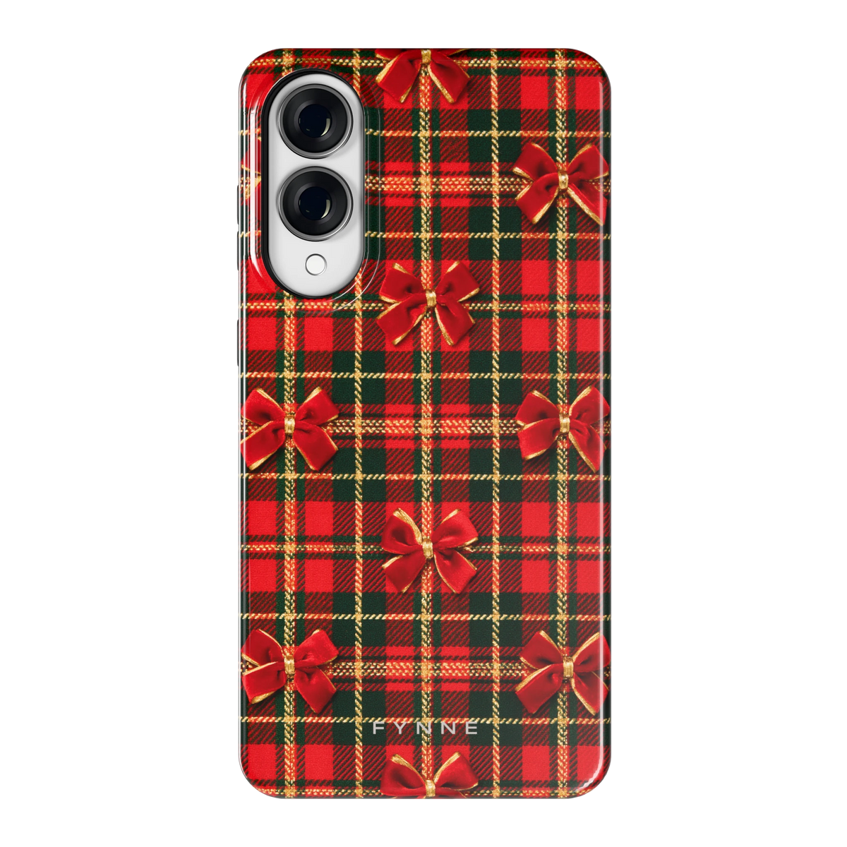 Tartan strikjes hoesje voor Galaxy S25 Edge, achterkant