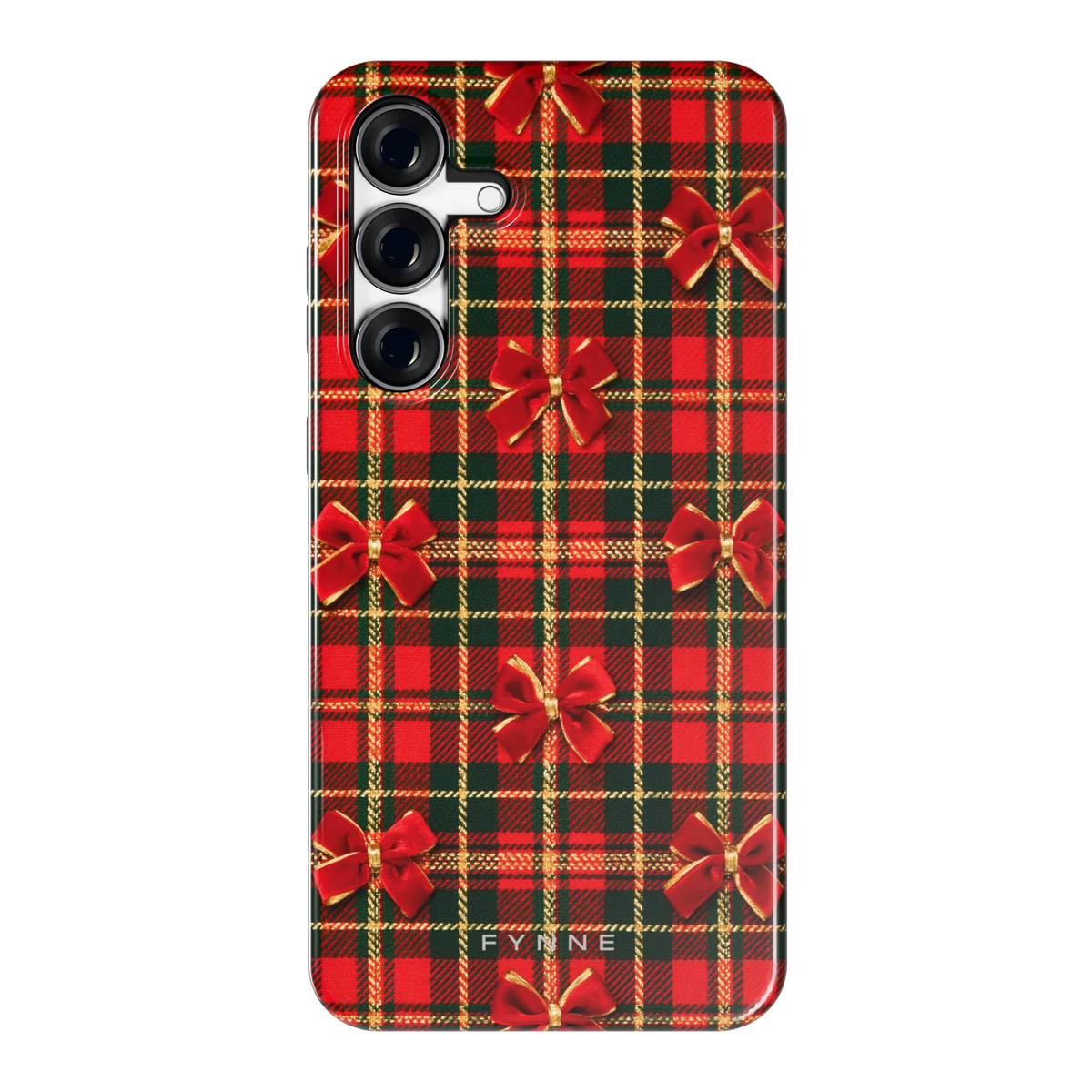Tartan strikjes hoesje voor Galaxy S25 FE, achterkant