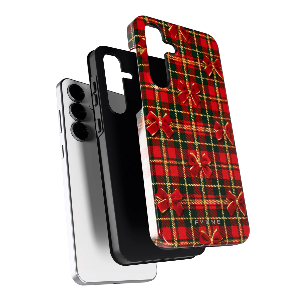 Tartan strikjes hoesje voor Galaxy S25 FE, los van de telefoon