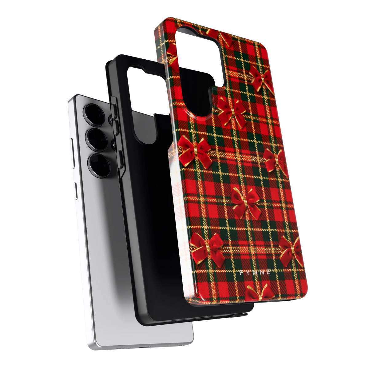 Tartan strikjes hoesje voor Galaxy S25 Ultra, los van de telefoon