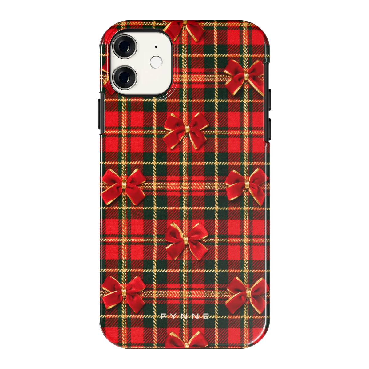 Tartan strikjes hoesje voor iPhone 11, achterkant