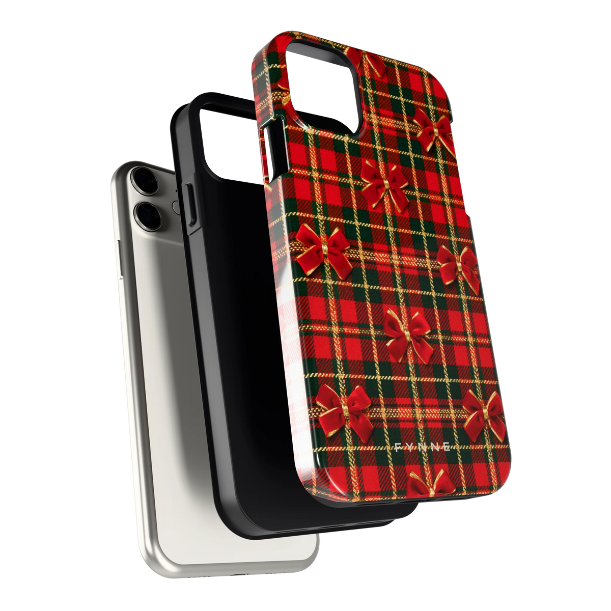 Tartan strikjes hoesje voor iPhone 11, los van de telefoon
