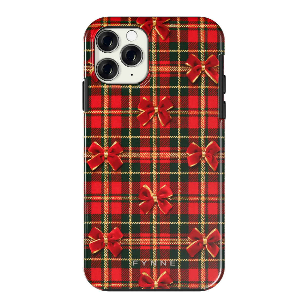 Tartan strikjes hoesje voor iPhone 11 Pro, achterkant