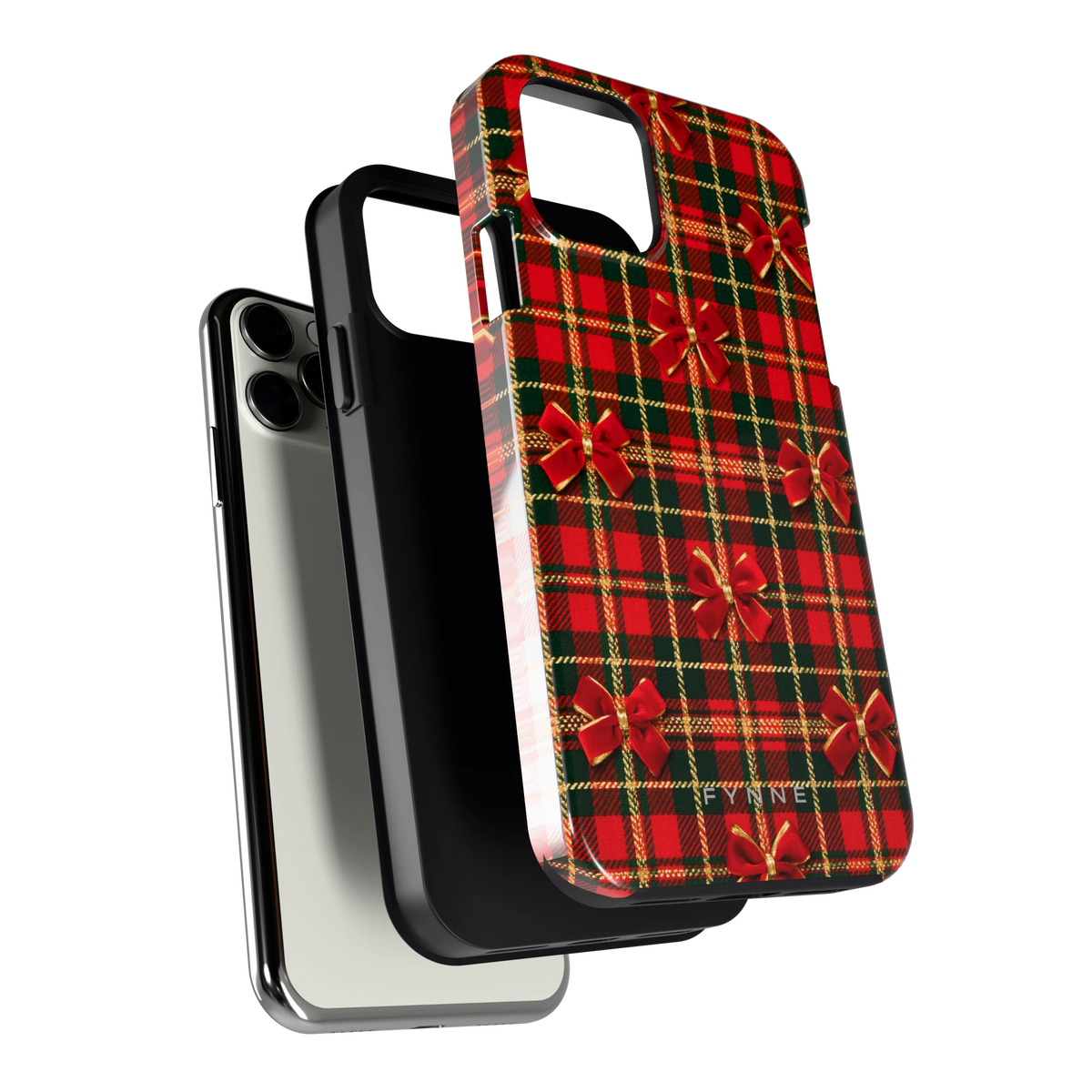 Tartan strikjes hoesje voor iPhone 11 Pro, los van de telefoon