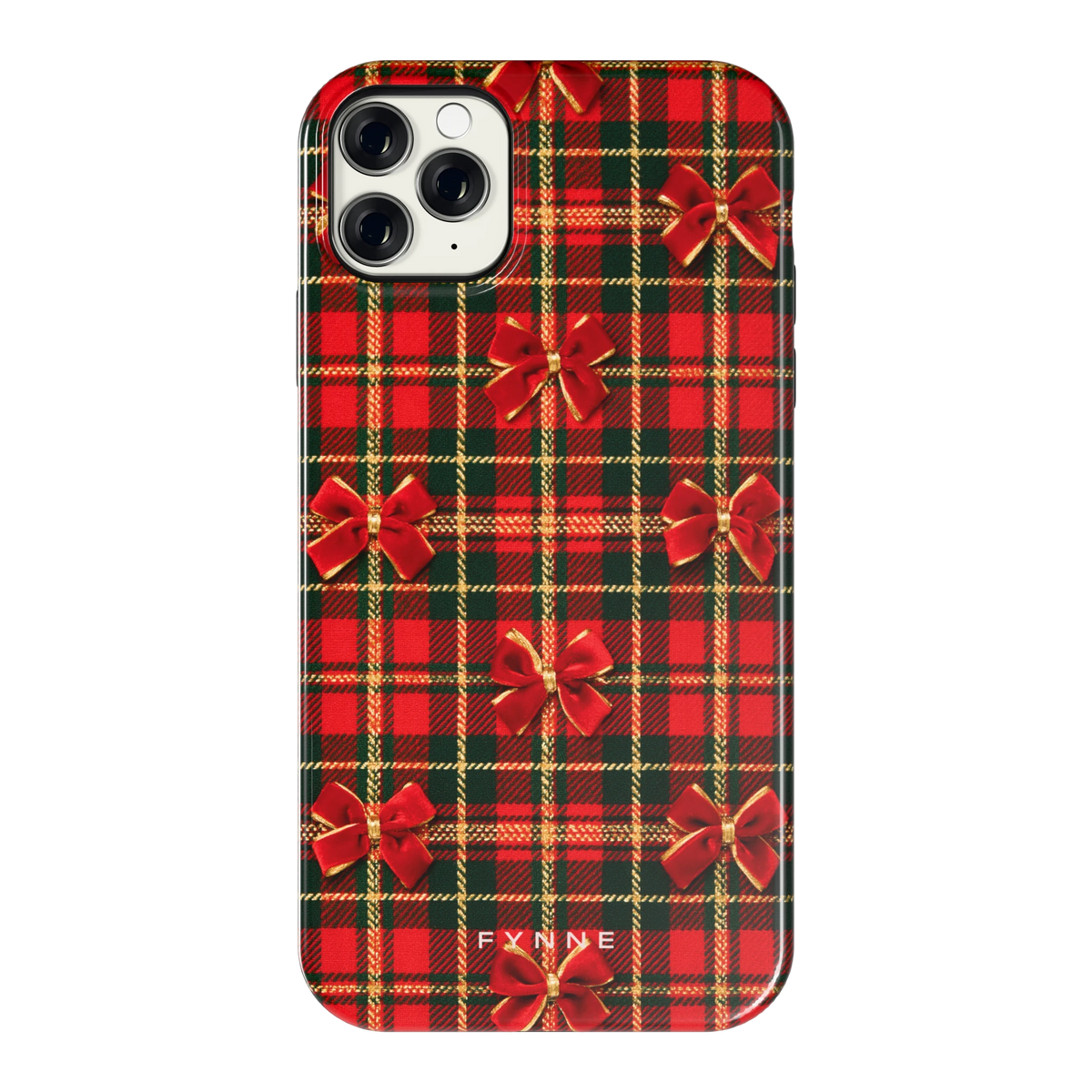 Tartan strikjes hoesje voor iPhone 11 Pro Max, achterkant