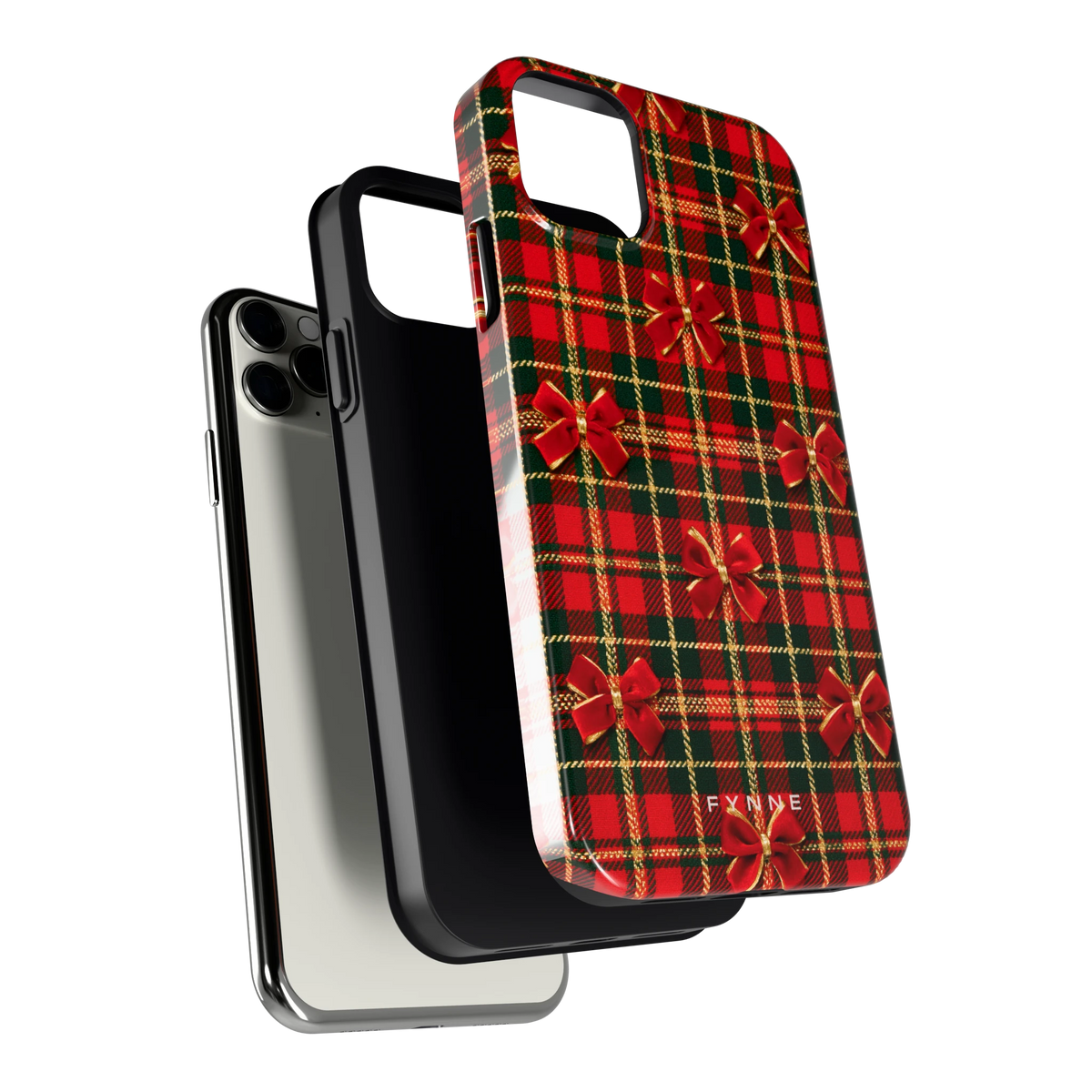 Tartan strikjes hoesje voor iPhone 11 Pro Max, los van de telefoon
