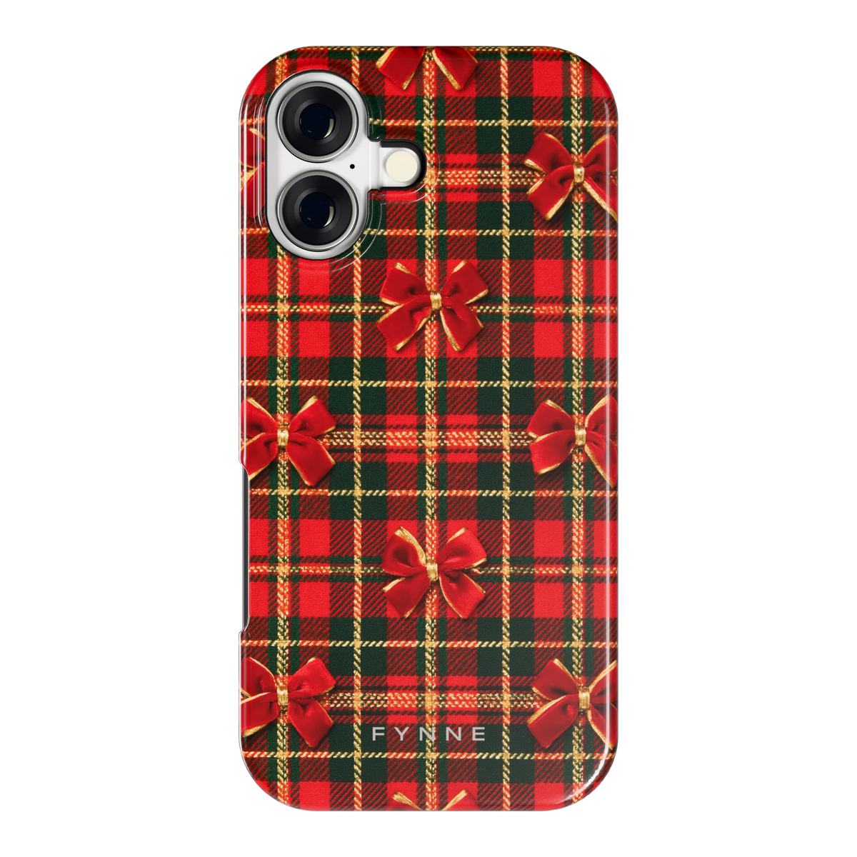 Tartan strikjes hoesje voor iPhone 17, achterkant