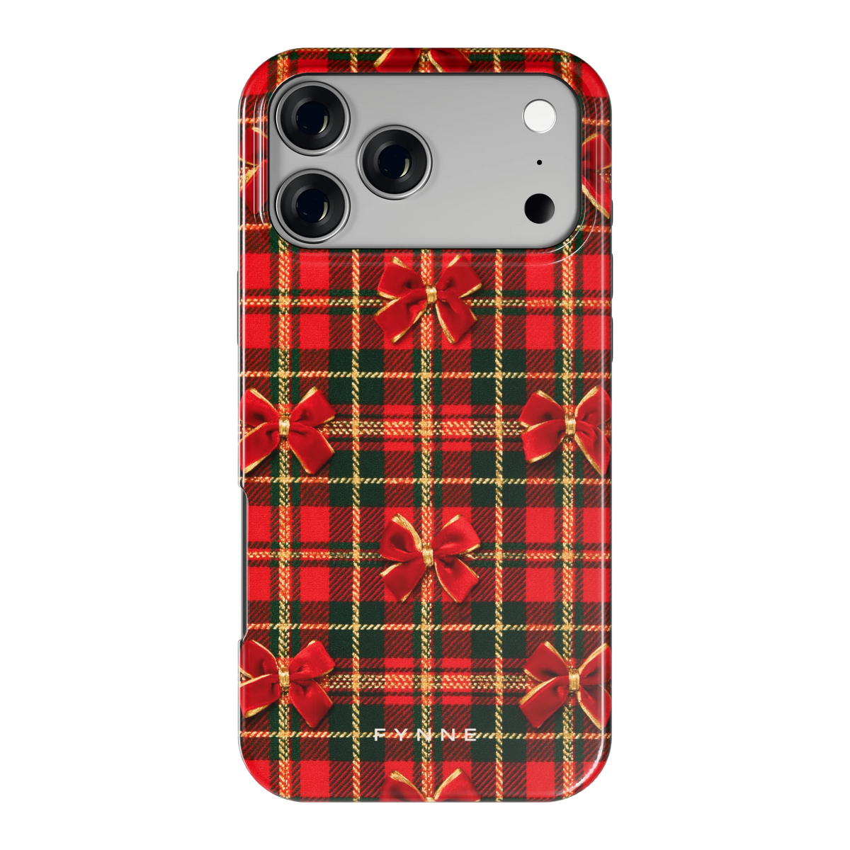 Tartan strikjes hoesje voor iPhone 17 Pro Max, achterkant