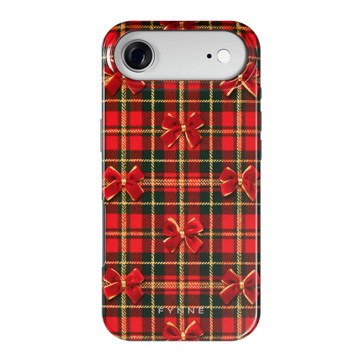 Tartan strikjes hoesje voor iPhone Air, achterkant